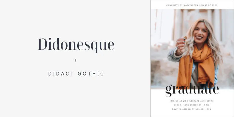 Didonesque + Didact Gothic