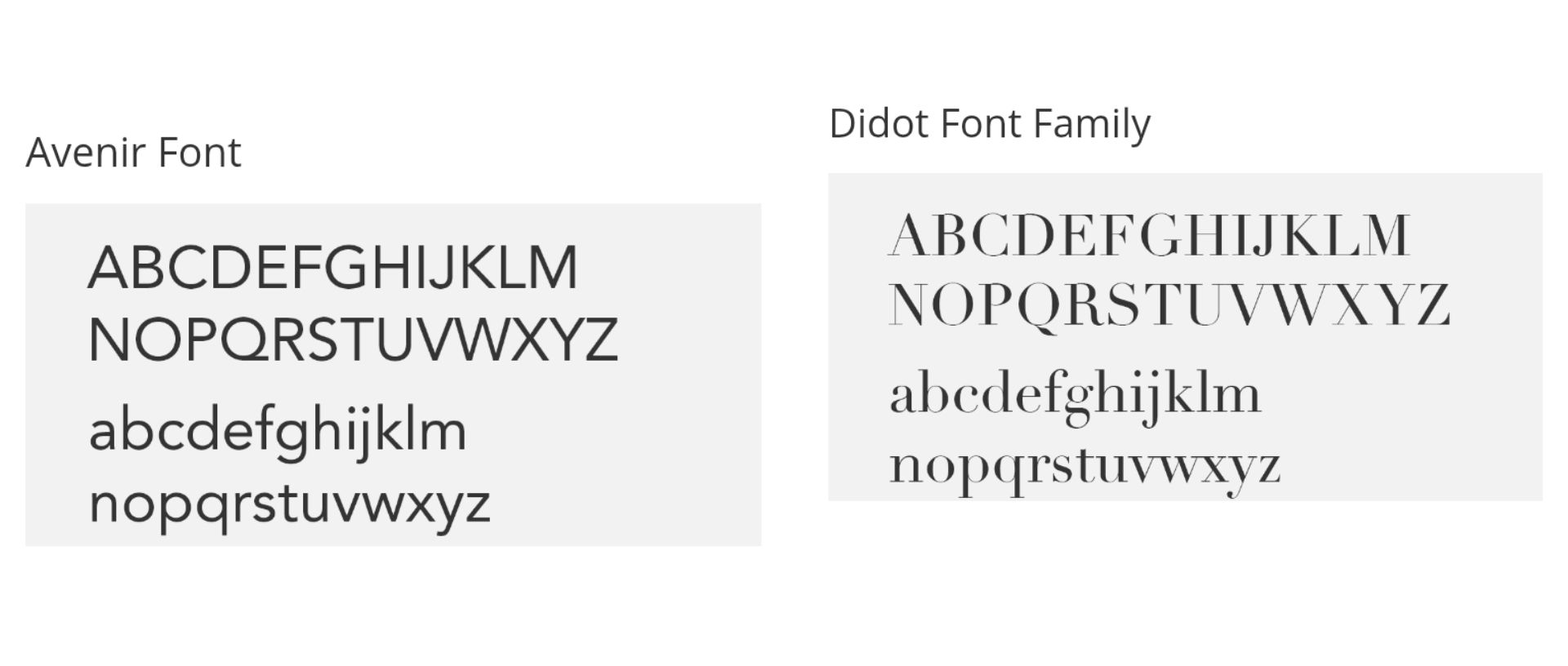 Avenir+Didot