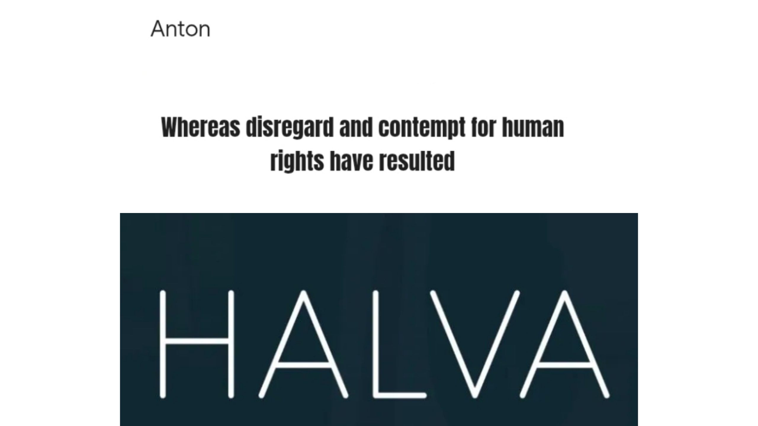 Anton + Halva