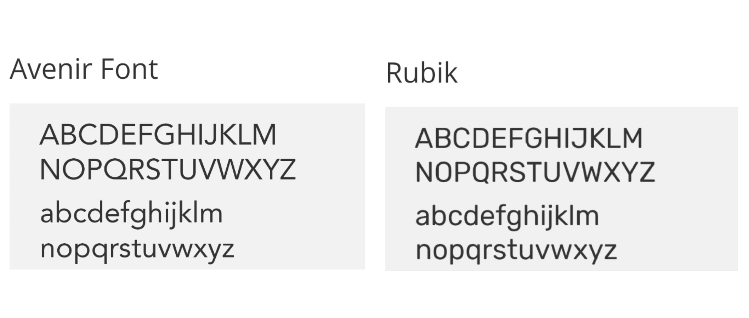 Avenir+Rubik