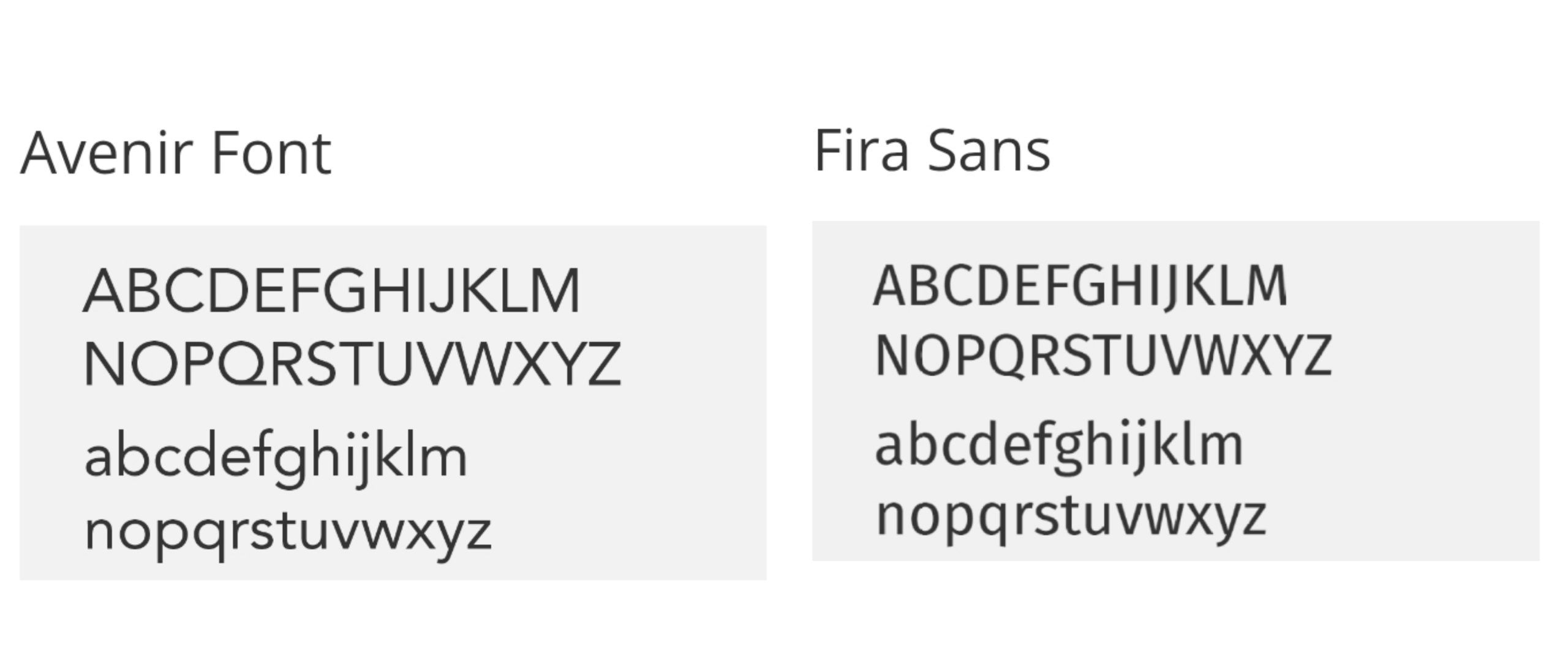 Avenir+Fira Sans