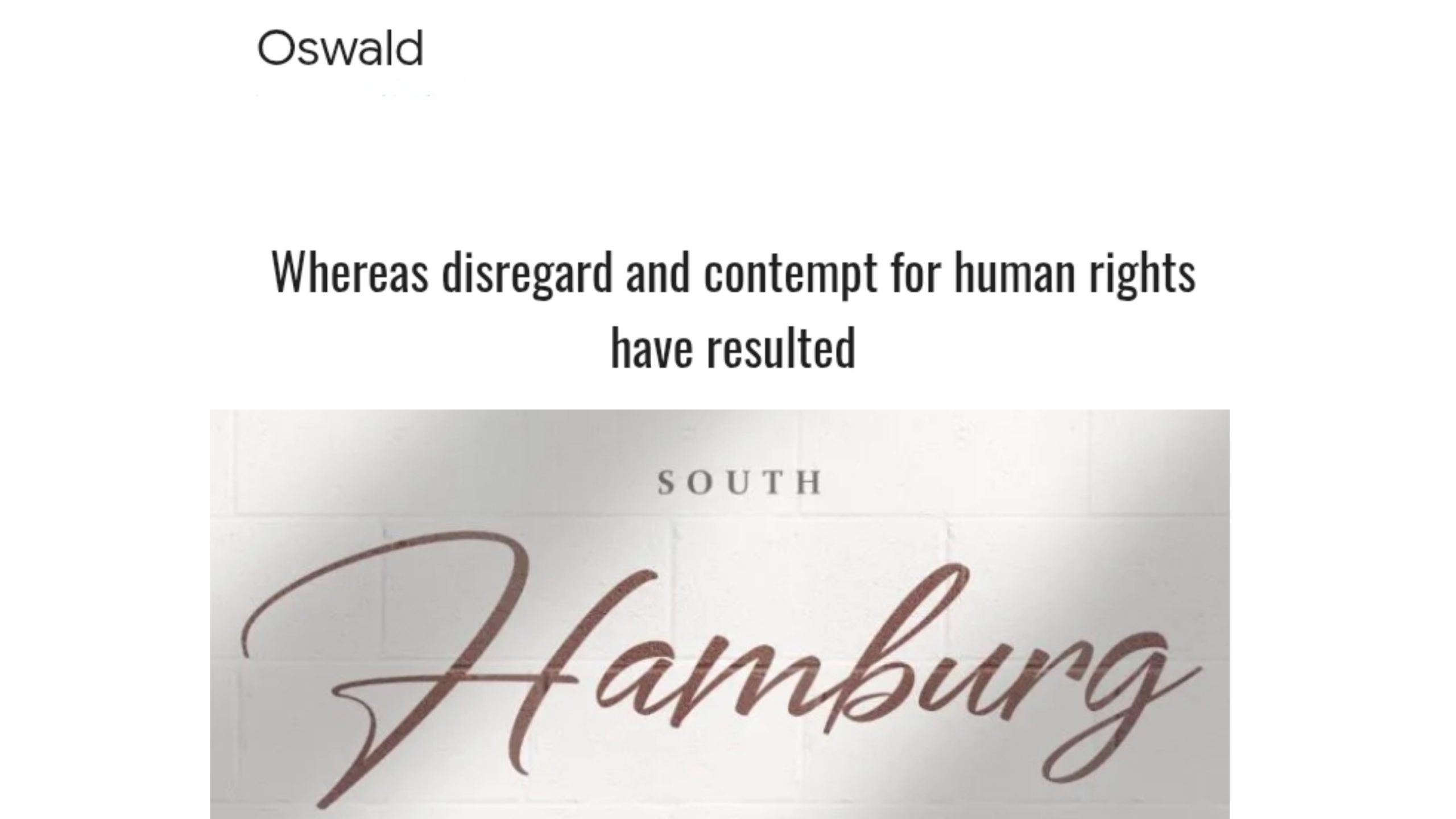 Oswald+South Hamburg