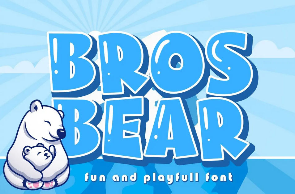 3. Bros Bear Kids and Educational Font