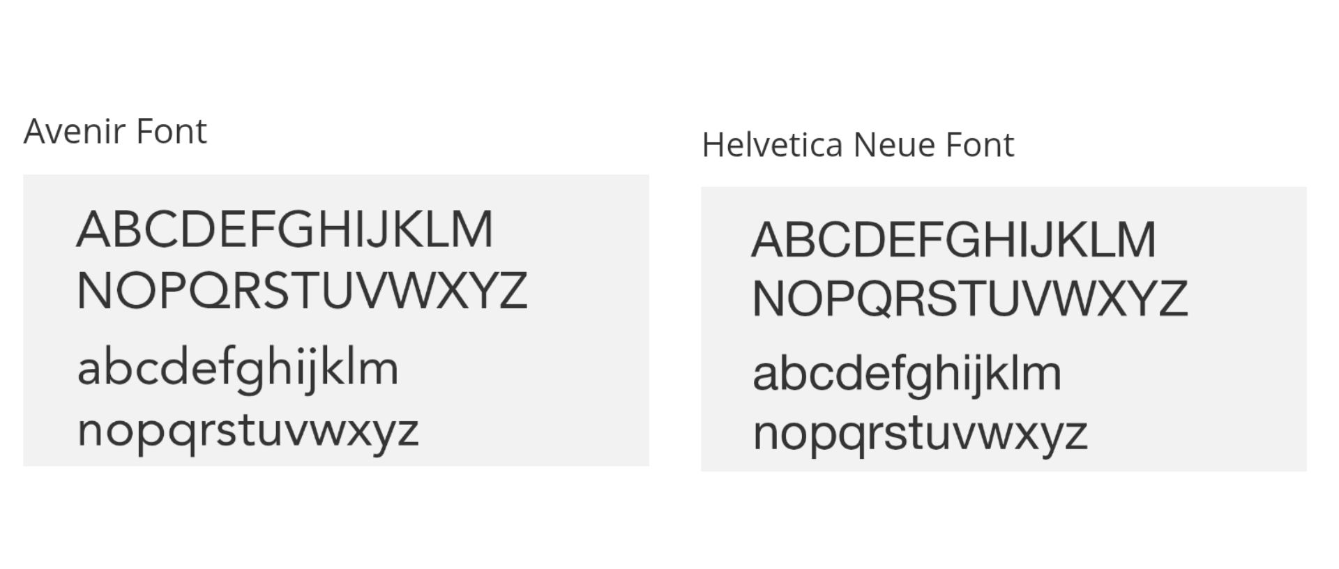 Avenir+Helvetica Neue