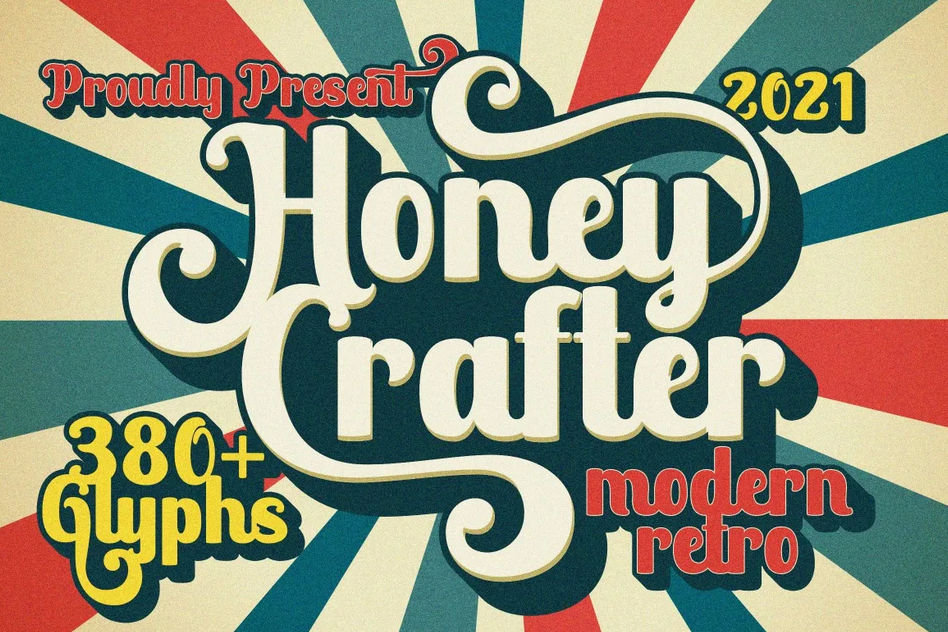 4. Honey Crafter – Vintage Font