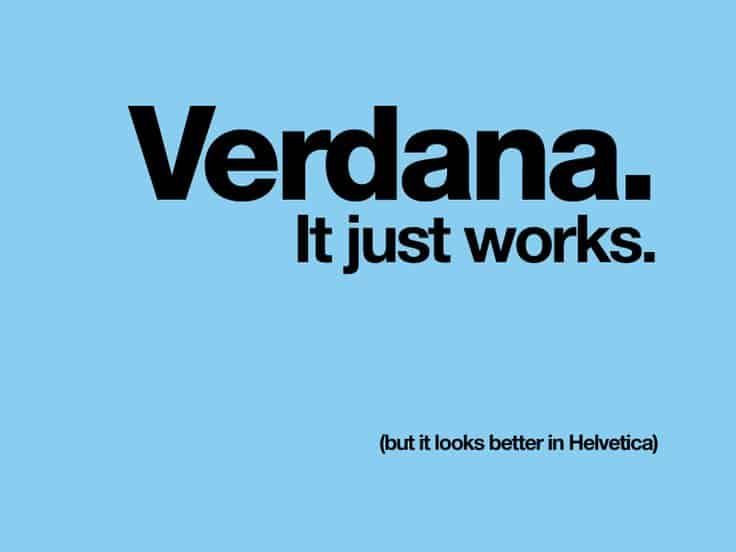 Verdana Prevents Letter-crowding