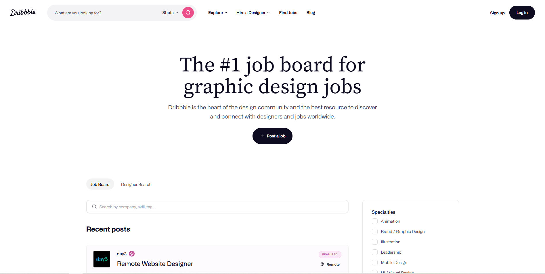 Graphic Design jobs in Dribbble