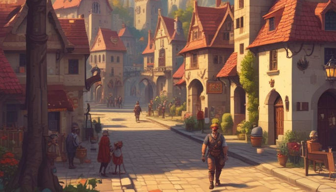 AI-generated pixel art style