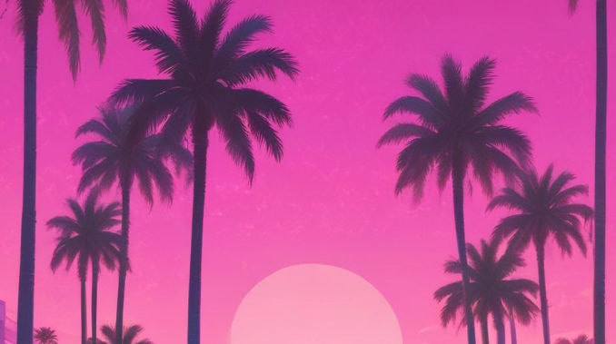 Vaporwave AI art style