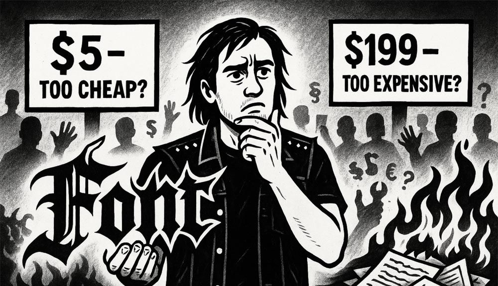 Ukuran Blackmetalfont Harga Font