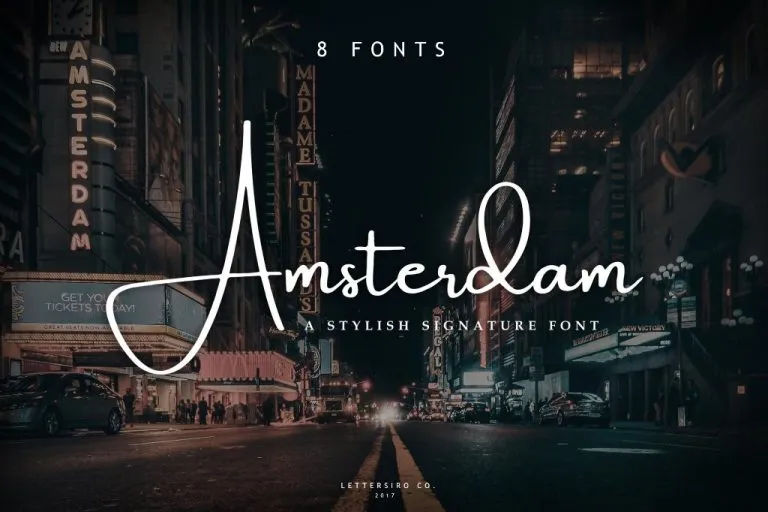 11. Amsterdam 8 Fonts