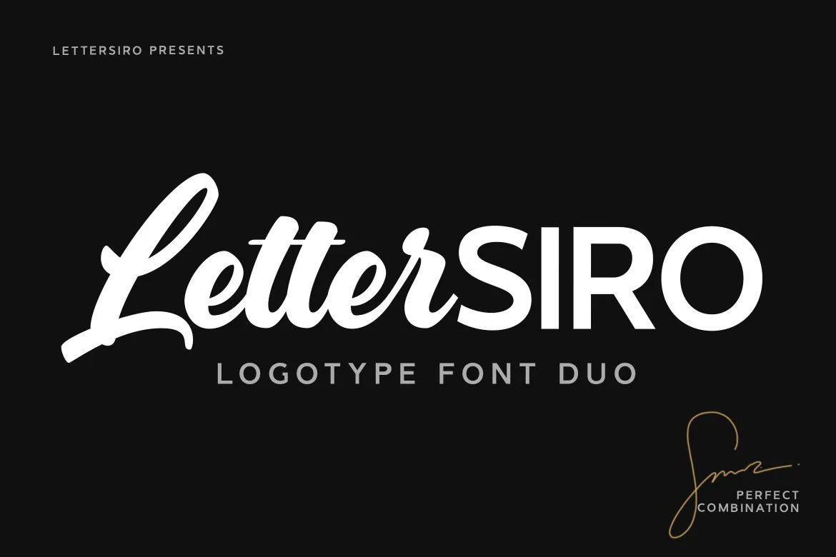 7. Lettersiro Font Duo
