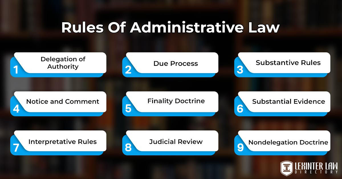 Rules Of Administrative Law