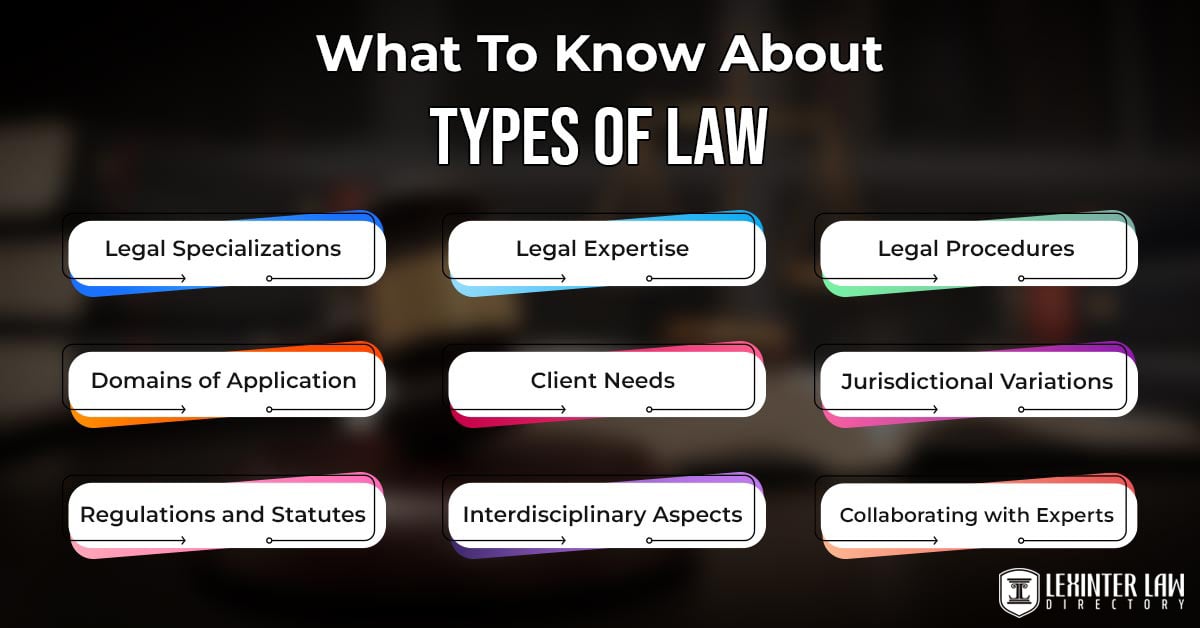 Types Of Law Fields Of Legal Expertise And Attorneyship Lexinter