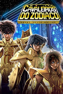 Capa do Os Cavaleiros do Zodíaco: Saint Seiya Online