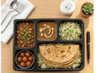 Chole pulao meal