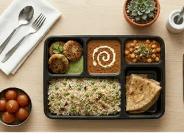 Kabab & chole meal