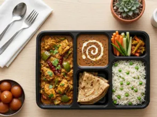Kadhai chicken meal