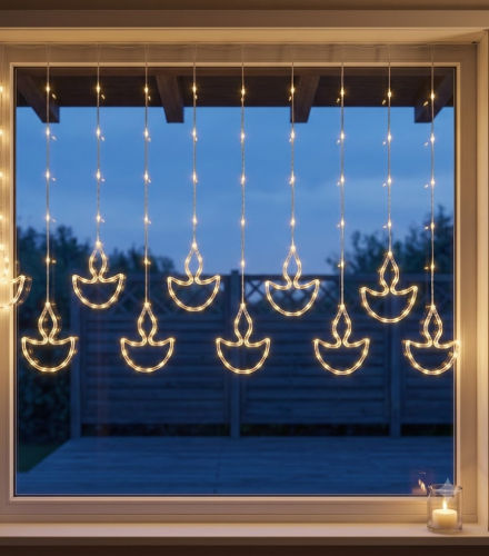LED Hanging Diya Lights