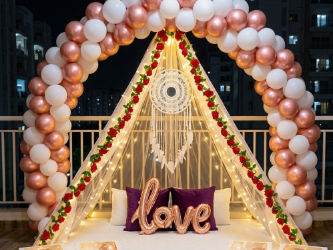 Romantic Boho Love Canopy  Decor