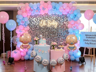 Pink and Sky Blue Baby Shower