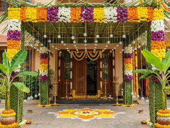 House Warming Entrance Chapra Decoration