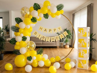 Sunshine Swirl Birthday Ring Decoration