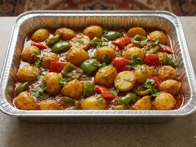 Aloo Capsicum - Mains dish from EZGatherr catering menu