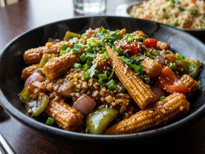 Baby Corn Manchurian