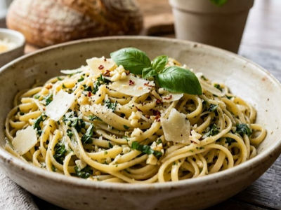 Basil Butter Noodle Noodles - Mains dish from EZGatherr catering menu