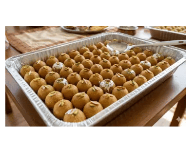 Besan Ladoo - Desserts dish from EZGatherr catering menu