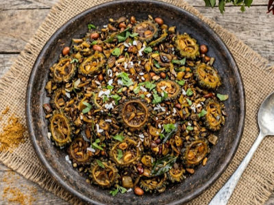 Bitter Gourd Dry - Mains dish from EZGatherr catering menu