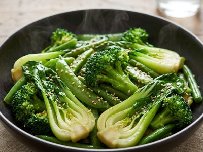Broccoli,Bokchoy & greens stir fried-Jain - Mains dish from EZGatherr catering menu