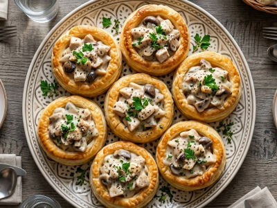 Chicken & Mushroom Vol-Au-Vent