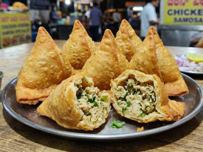 Chicken kheema Samosa - Starters dish from EZGatherr catering menu