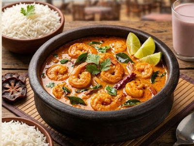 Coastal Prawns Curry - Mains dish from EZGatherr catering menu
