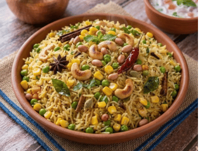 Corn Pulao - Rice & Breads dish from EZGatherr catering menu