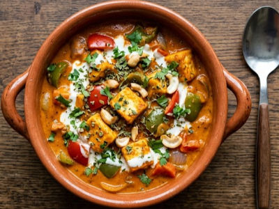 Creamy Tomato and Bell Pepper Paneer - Mains dish from EZGatherr catering menu