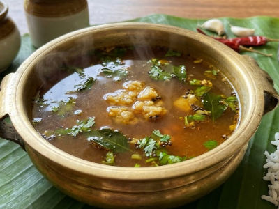 Garlic Rasam - Rice & Breads dish from EZGatherr catering menu