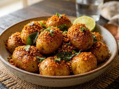 Gun powder baby potato
