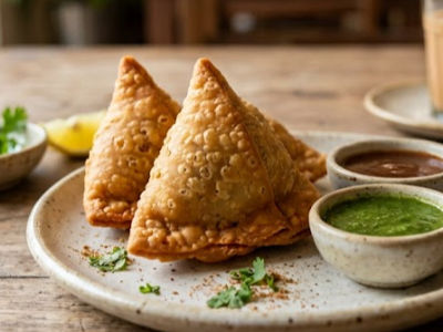 Jain mini Samosa - Starters dish from EZGatherr catering menu