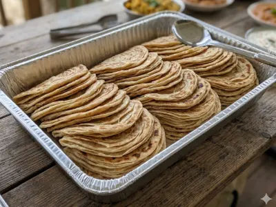 Laccha Paratha - Rice & Breads dish from EZGatherr catering menu
