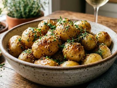 Mustard Baby Potatoes - Mains dish from EZGatherr catering menu