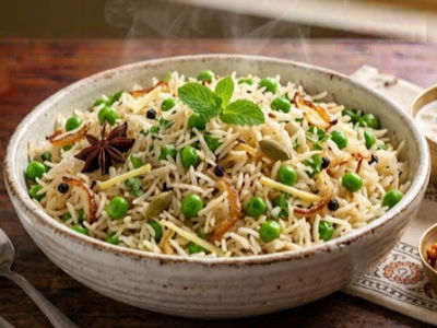 Peas Pulao - Rice & Breads dish from EZGatherr catering menu