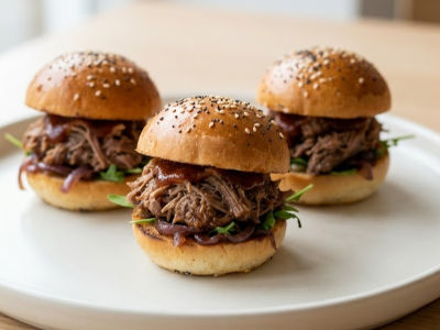Pulled mutton Bite burgs 