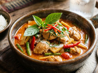 Red Thai Curry-Chicken - Mains dish from EZGatherr catering menu