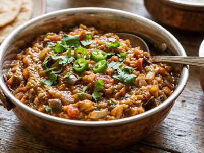 Smoked Eggplant Bharta - Mains dish from EZGatherr catering menu