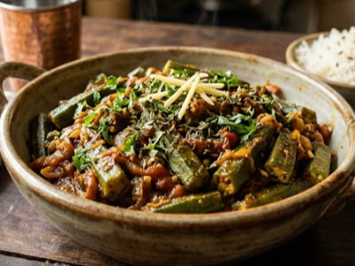Spiced Bhindi Masala - Mains dish from EZGatherr catering menu