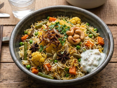 Tarkari Pulao - Rice & Breads dish from EZGatherr catering menu