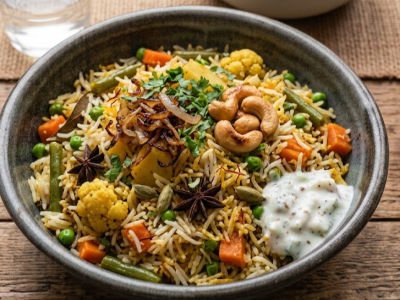 Tarkari Veg Biryani - Rice & Breads dish from EZGatherr catering menu
